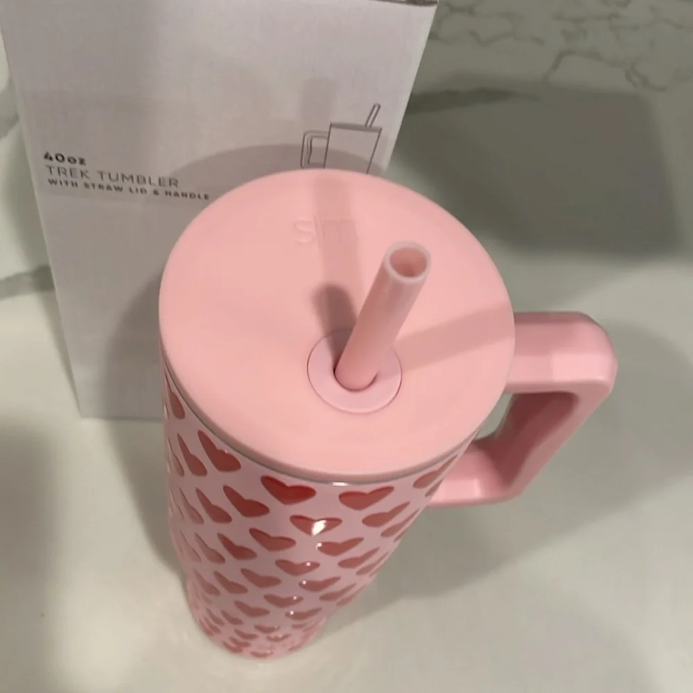 Simple Modern - SWEETHEART ♥️ Pink and Red 40oz Trek Tumbler - NWT!